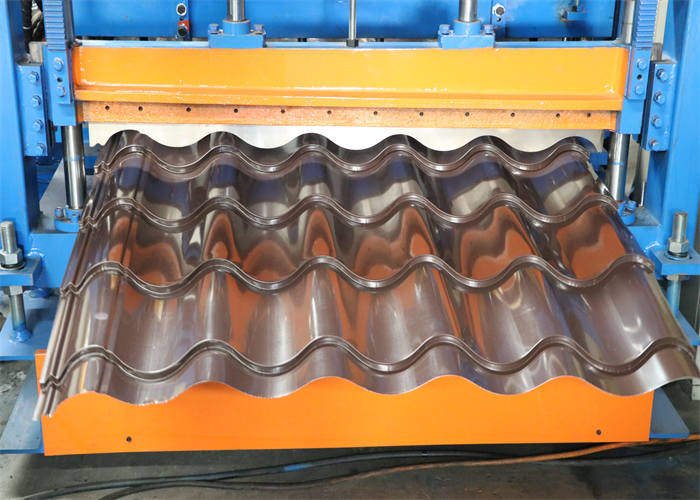 Color Steel Step Tile Roof Roll Forming Machine For Sale